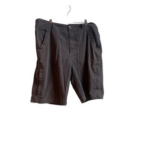 Killik Men's Dark Gray Cotton Blend Cargo Shorts Size 36